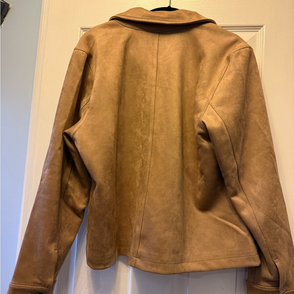 Tan Suede Women's Jacket - Picture 6 of 8